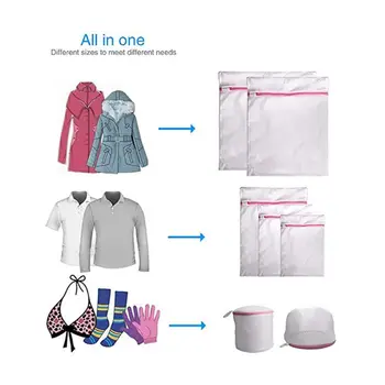 7Pcs/Set Mesh Laundry Bags Washing Protector Travel Storage Organizer zh1
7Pcs/Set Mesh Laundry Bags Washing Protector Travel Storage Organizer zh1