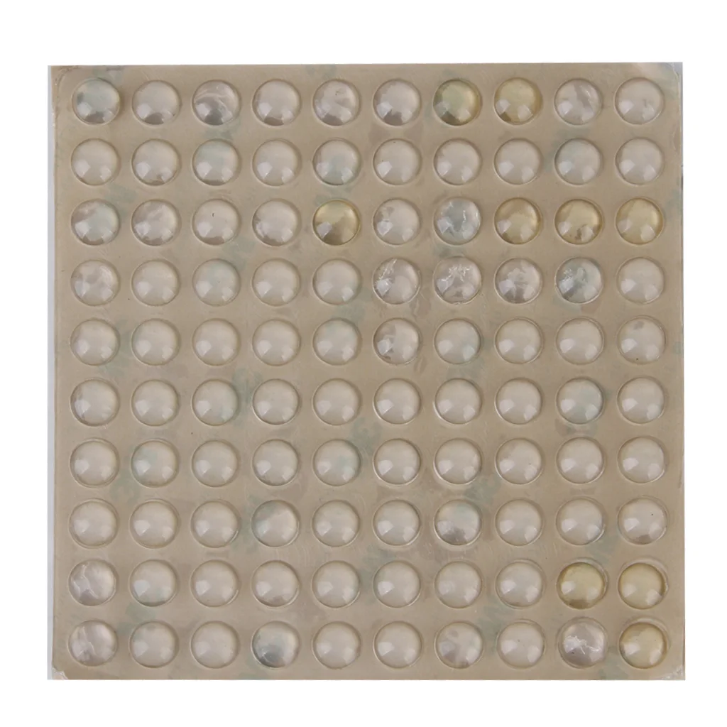 1 Sheet 100pcs Self Adhesive Rubber Feet Small Round Clear Bumpers 10x3mm 1 Sheet 100pcs Self Adhesive Rubber Feet Small Round Clear Bumpers 10x3mm