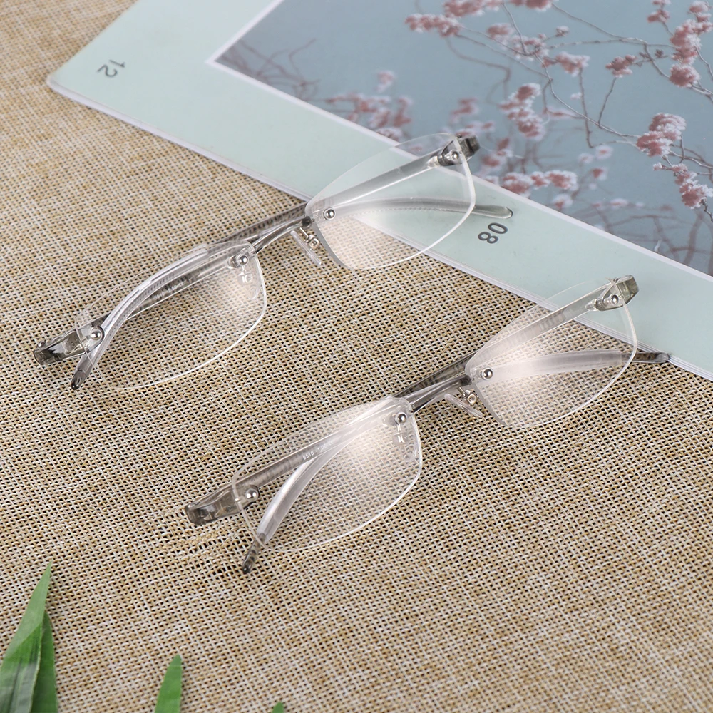Ультралегкие очки для чтения без оправы из смолы мужские и женские