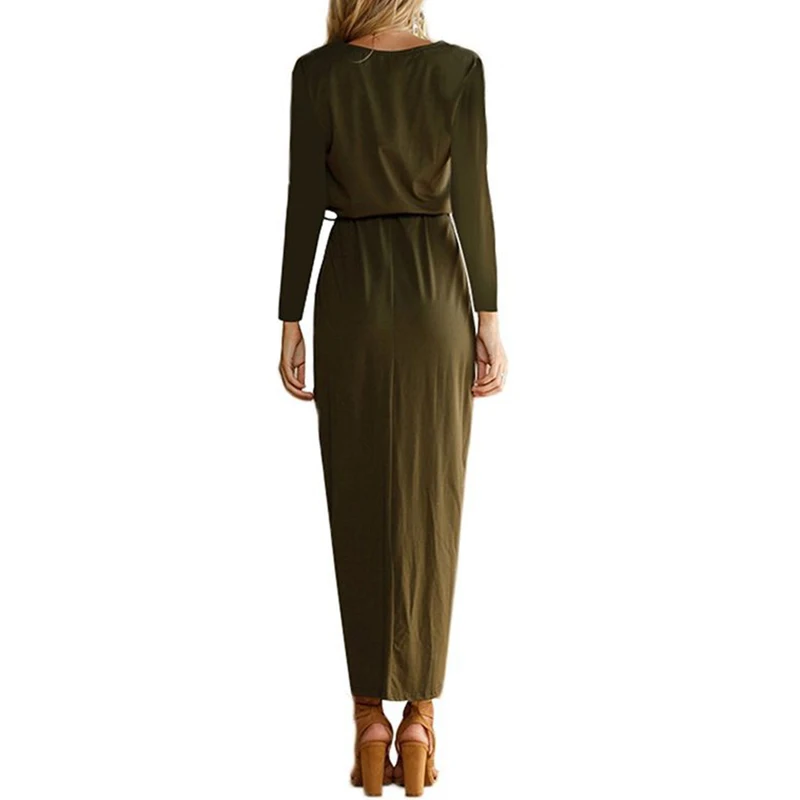 New Fashion Autumn O-Neck Loose Long Sleeve Irregular Women's Dress Lacing Waist Female Clothes LYQ016 
New Fashion Autumn O-Neck Loose Long Sleeve Irregular Women's Dress Lacing Waist Female Clothes LYQ016