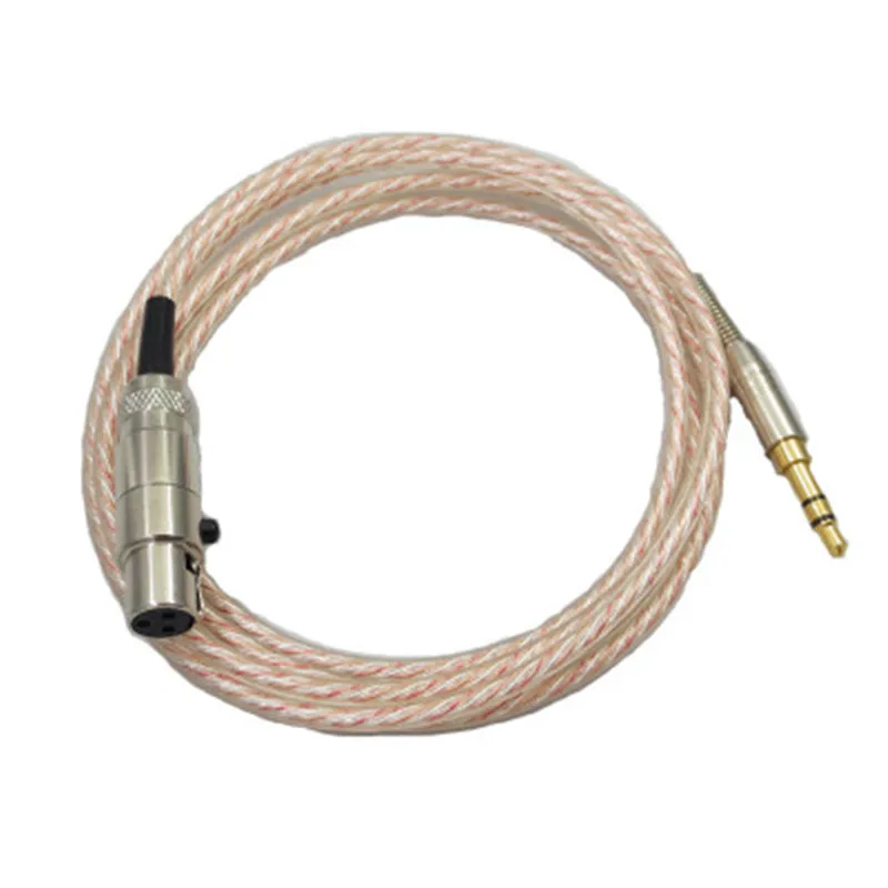 Замена аудио кабель для AKG Q701 K702 K712 141 K271 K272 K240 серебристый шнур с покрытием провод