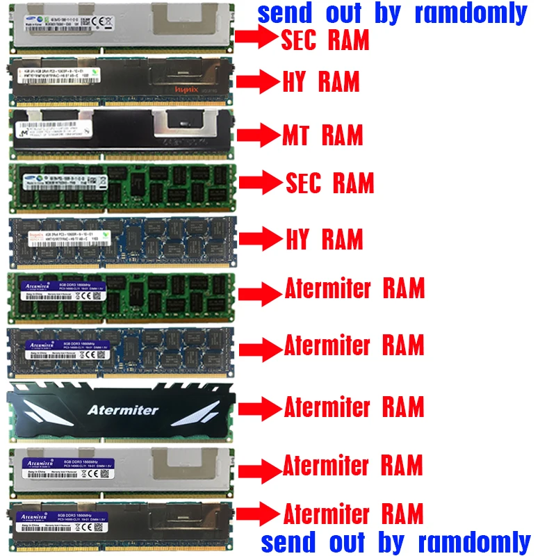 Atermiter X79 X79G материнская плата с LGA2011 Combos Xeon E5 2640 CPU 2шт x 8 ГБ = 16 Гб Память DDR3 RAM 1600Mhz PC3