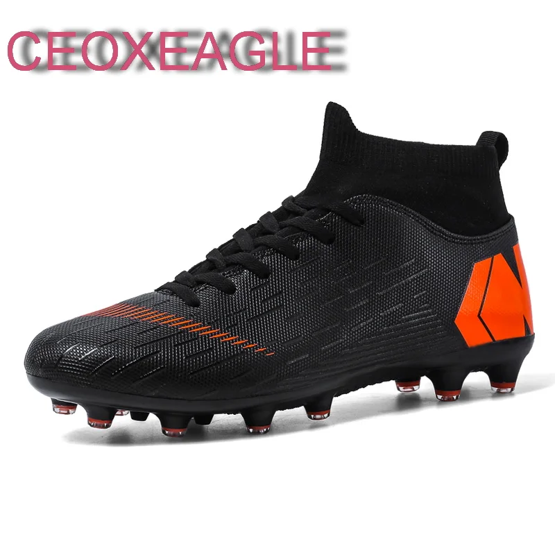 

Профессиональная унисекс обувь для футбола с длинными шипами TF полуботинки для футбола уличные футбольные беговые кроссовки европейские размеры 35-45