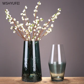 Modern simple transparent glass vase creative home gradient color water culture flower arrangement glass bottle decoration
Modern simple transparent glass vase creative home gradient color water culture flower arrangement glass bottle decoration