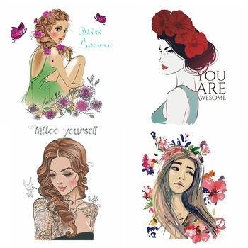 Fashion Girl Unicorn Iron-On Transfers Vynil Heat Transfer Ironing Stickers T-shirt Thermal Patches For Clothing Iron
Fashion Girl Unicorn Iron-On Transfers Vynil Heat Transfer Ironing Stickers T-shirt Thermal Patches For Clothing Iron