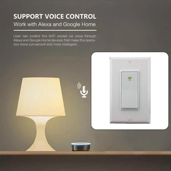 Hands-Free Voice Control Wifi Tuya Smart Light Switch Push Button 1/2/3 Gang Wi-Fi/4G Wall Remote Control Switch Alexa Google
Hands-Free Voice Control Wifi Tuya Smart Light Switch Push Button 1/2/3 Gang Wi-Fi/4G Wall Remote Control Switch Alexa Google