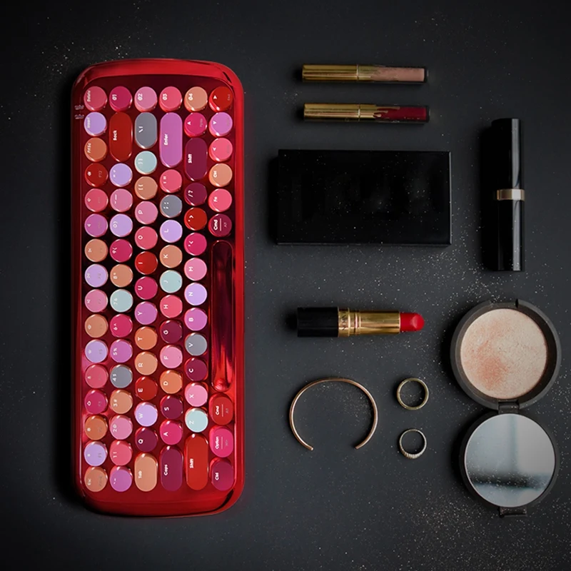 SeenDa Bluetooth Mini Lipstick Mechanical Keyboard 84-Key Retro Round Keycaps Wireless Bluetooth Keyboard Tablet Phone Keyboard
SeenDa Bluetooth Mini Lipstick Mechanical Keyboard 84-Key Retro Round Keycaps Wireless Bluetooth Keyboard Tablet Phone Keyboard