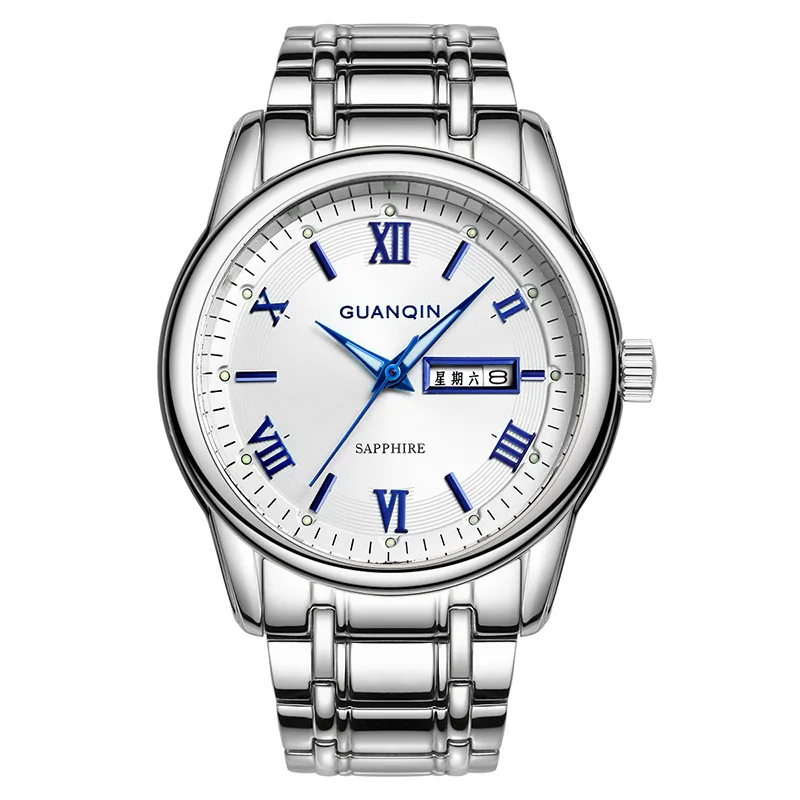 Guanqin Brand Genuine Product Business Steel Belt MEN'S Watch Switzerland Top Grade Waterproof Quartz Watch Night Light Watrproo
Guanqin Brand Genuine Product Business Steel Belt MEN'S Watch Switzerland Top Grade Waterproof Quartz Watch Night Light Watrproo