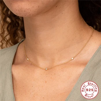 ROXI 925 Sterling Silver Crystal Necklaces & Pendant Statement Neckalce for Women Clavicle Chain Necklace Choker Collier Femme 
ROXI 925 Sterling Silver Crystal Necklaces & Pendant Statement Neckalce for Women Clavicle Chain Necklace Choker Collier Femme