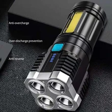 Powerful COB Flashlight LED Explosion Proof Flashlight Built in 18650 Battery 4 Mode USB Rechargeable Hand Torch Outdoor Camping
Powerful COB Flashlight LED Explosion Proof Flashlight Built in 18650 Battery 4 Mode USB Rechargeable Hand Torch Outdoor Camping
