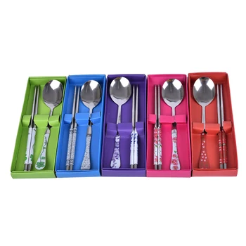 1 Set Chinese Chopsticks Spoon Fork Stainless Steel Reusable Kitchen Food Sticks Personalized Patterns For Children Gift
1 Set Chinese Chopsticks Spoon Fork Stainless Steel Reusable Kitchen Food Sticks Personalized Patterns For Children Gift