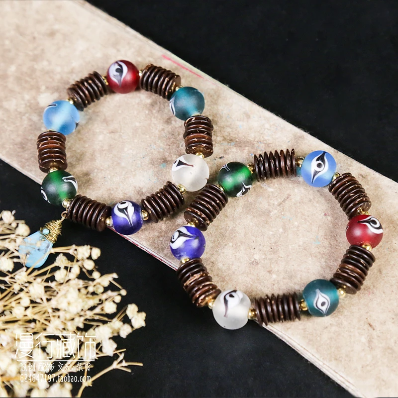 Angel eye Nepal frosted pharmacist glazed Buddha Eye coconut shell bracelet couple personality style
Angel eye Nepal frosted pharmacist glazed Buddha Eye coconut shell bracelet couple personality style