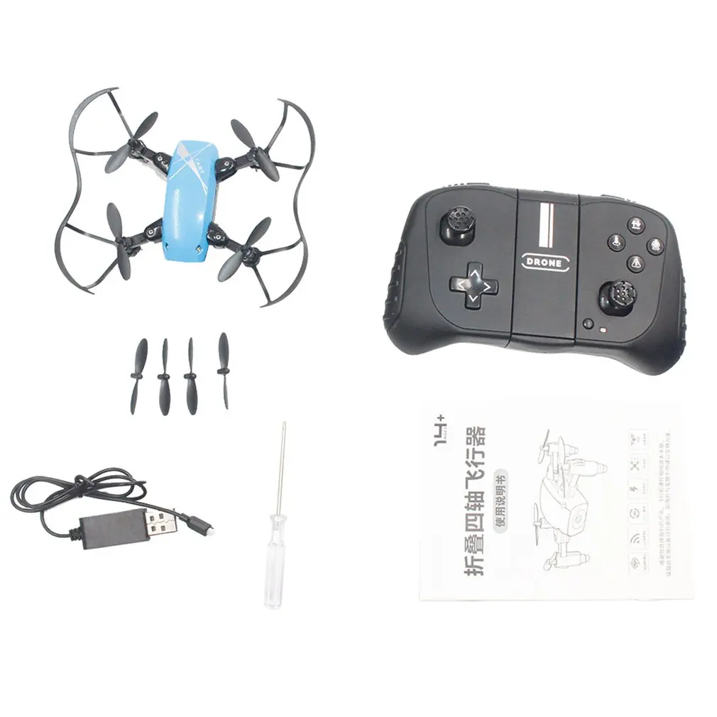 

S9 Foldable Mini RC Drone Altitude Hold 3D Flips Headless Mode One Key Return RC Helicopter Aircraft Airplane