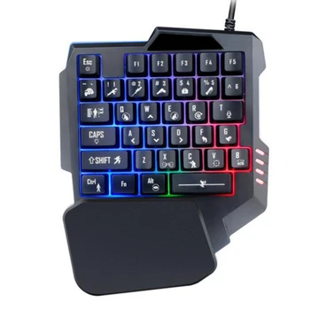 HOT-Gaming Keypad One Handed Keyboard Mini Gaming Keyboard Color LED Backlit Ergonomic Pad Great for Esports Action Games
HOT-Gaming Keypad One Handed Keyboard Mini Gaming Keyboard Color LED Backlit Ergonomic Pad Great for Esports Action Games