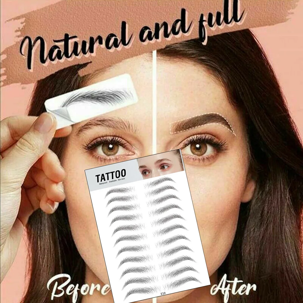 3D Water-based Eyebrow Tattoo Sticker Waterproof Makeup Cosmetics Long Lasting Hair-like Authentic False Eyebrows Stickers
3D Water-based Eyebrow Tattoo Sticker Waterproof Makeup Cosmetics Long Lasting Hair-like Authentic False Eyebrows Stickers