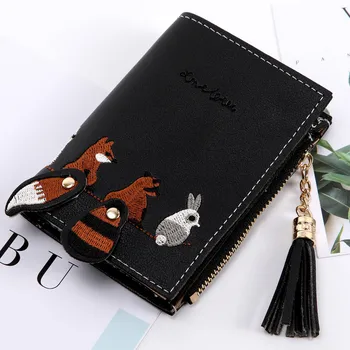 MOLAVE wallet Women Fashion Fox Cat Short Wallet Zipper Tassel Coin Purse Card Holders Handbag Package wallet leather 2019DEC25
MOLAVE wallet Women Fashion Fox Cat Short Wallet Zipper Tassel Coin Purse Card Holders Handbag Package wallet leather 2019DEC25