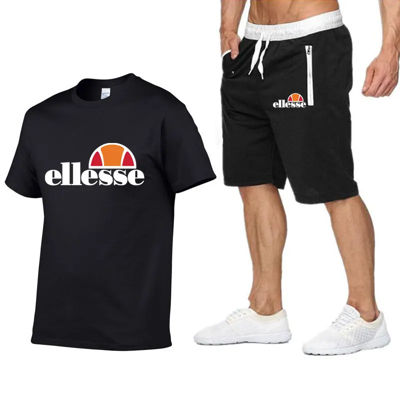 Cotton Mens Sets Summer Short sleeve t-Shirts Sets Mens Shorts Set Contrast color Two Piece Set Shorts+homme Tracksuit
Cotton Mens Sets Summer Short sleeve t-Shirts Sets Mens Shorts Set Contrast color Two Piece Set Shorts+homme Tracksuit