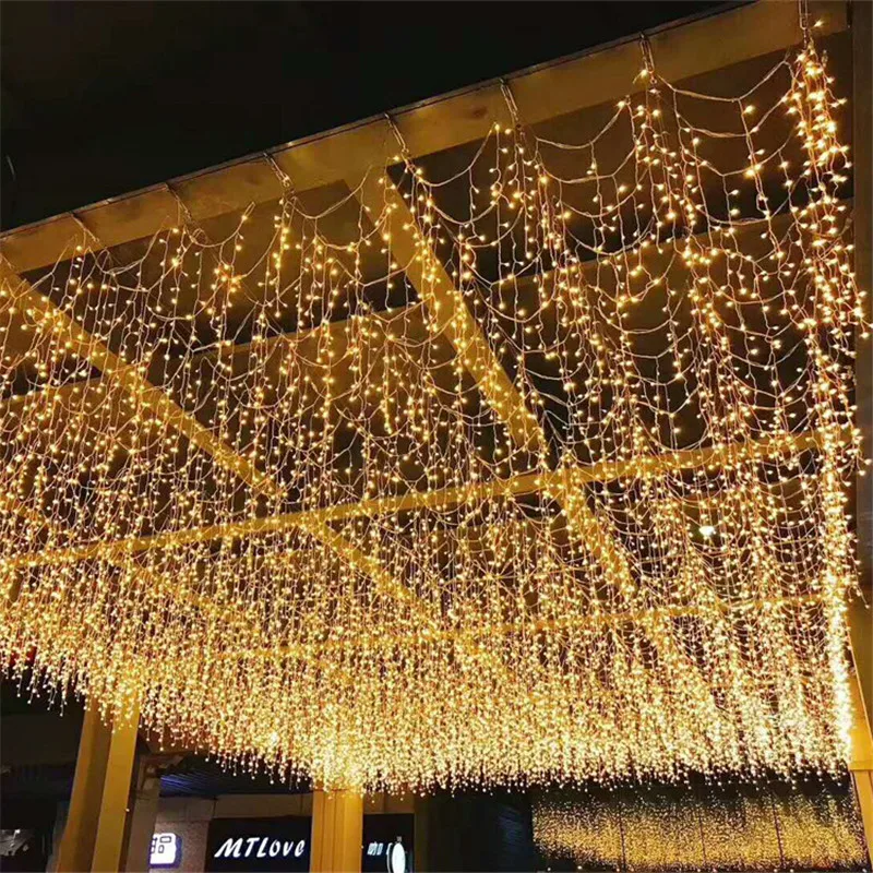 5M Christmas Lights Outdoor Waterproof Curtain Icicle Garland String Lights Droop 0.4-0.6m Decoration for Eaves Garden Lights
5M Christmas Lights Outdoor Waterproof Curtain Icicle Garland String Lights Droop 0.4-0.6m Decoration for Eaves Garden Lights