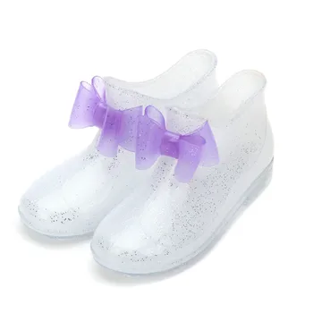 Girls Rain Shoes Kids Rain Boots Sweet Soft PVC Jelly Boots For Children Teenagers Transparent Color With Bow-knot Princess Hot
Girls Rain Shoes Kids Rain Boots Sweet Soft PVC Jelly Boots For Children Teenagers Transparent Color With Bow-knot Princess Hot
