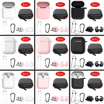6 in 1 Airpod Case Kits for Airpods 1/2 remium EVA Box with Airpods Ear Hooks/ Airpods Slip Airpods Watch Band Holder
6 in 1 Airpod Case Kits for Airpods 1/2 remium EVA Box with Airpods Ear Hooks/ Airpods Slip Airpods Watch Band Holder