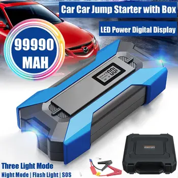 99990mAh 5 Ports Car Jump Starter Cars Battery Jumper 12V 3.0 Fast Charger 3 USB 2 Type-C Emergency Power Bank SOS LED Flashlig
99990mAh 5 Ports Car Jump Starter Cars Battery Jumper 12V 3.0 Fast Charger 3 USB 2 Type-C Emergency Power Bank SOS LED Flashlig