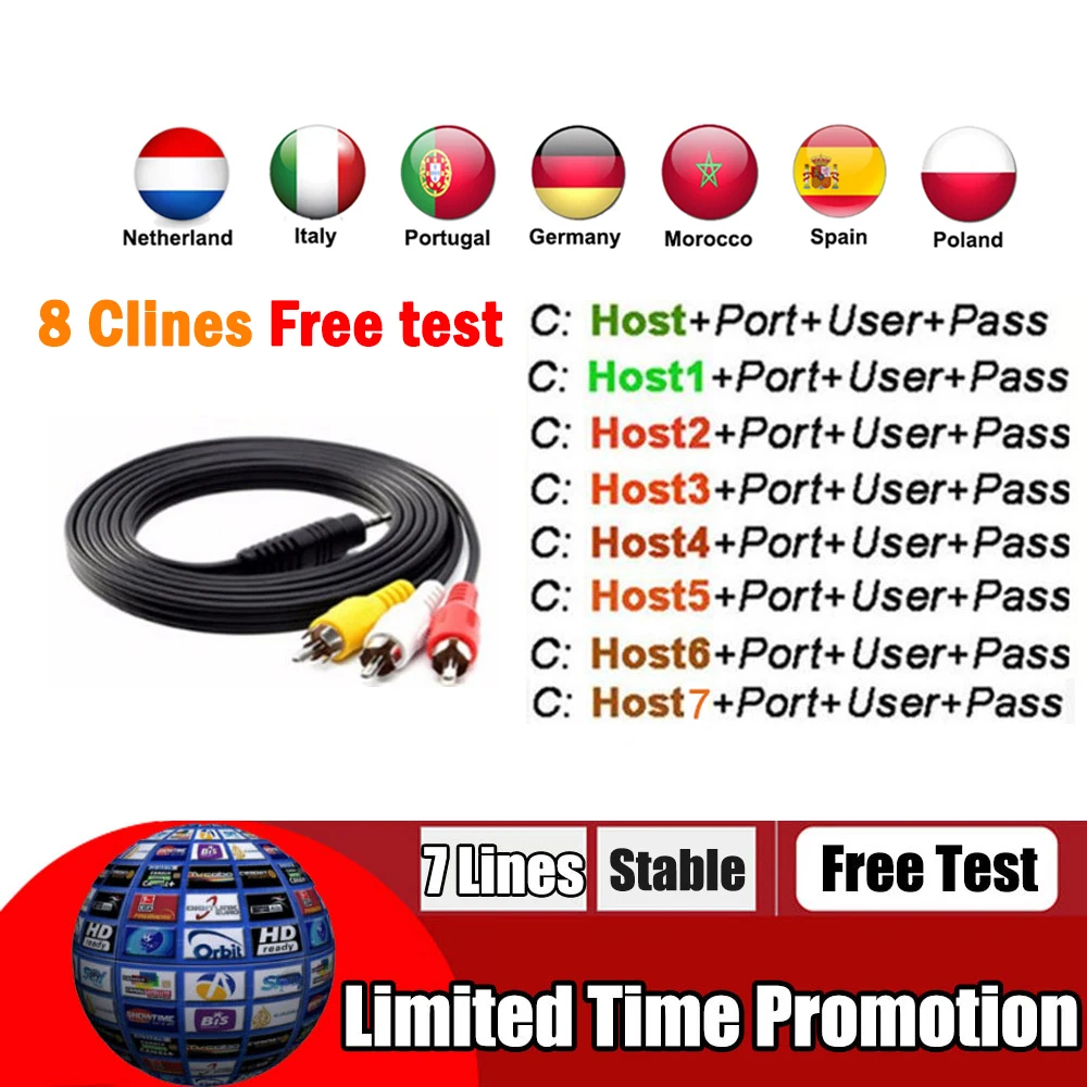 HD cccam 7 Cline for 2 year Europe Free Satellite ccam Account Share Sever Italy/Spain/French/Germany 2year TV 7 lines Cccam
HD cccam 7 Cline for 2 year Europe Free Satellite ccam Account Share Sever Italy/Spain/French/Germany 2year TV 7 lines Cccam