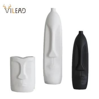 VILEAD More Size Ceramic Face Vase Figurines Creative Europe Ornament Living Room Study Porch Craft Home Decoration Accessories
VILEAD More Size Ceramic Face Vase Figurines Creative Europe Ornament Living Room Study Porch Craft Home Decoration Accessories