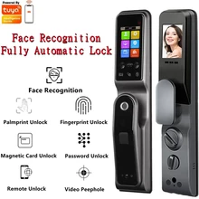 TUYA WIFI Phone Unlock Face Recognition Smart Door Lock With Camera Fingerprint Palm Print Magnetic Card Password Key
TUYA WIFI Phone Unlock Face Recognition Smart Door Lock With Camera Fingerprint Palm Print Magnetic Card Password Key