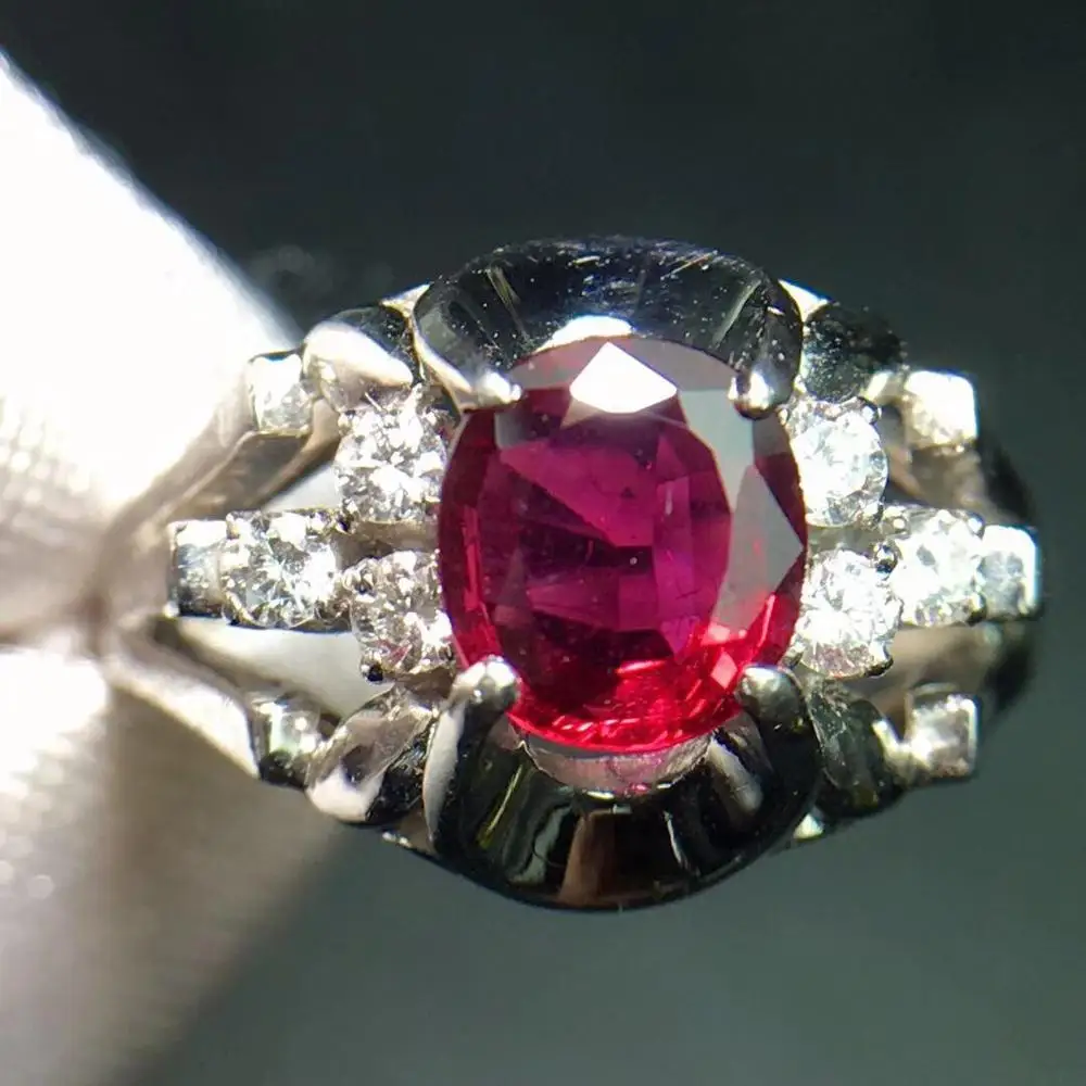 Ruby Ring Pure Pt950 Jewelry Real Natural 0.82ct Red Ruby Diamond Jewelry Anniversary Female's Rings for Women's Fine Rings
Ruby Ring Pure Pt950 Jewelry Real Natural 0.82ct Red Ruby Diamond Jewelry Anniversary Female's Rings for Women's Fine Rings