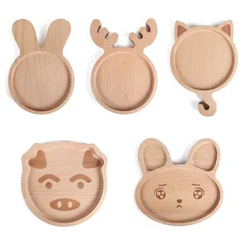 Cartoon Wood Dessert Dinner Plate Pan Food Fruit Dish Kids Serving Tablewae Tool 
Cartoon Wood Dessert Dinner Plate Pan Food Fruit Dish Kids Serving Tablewae Tool