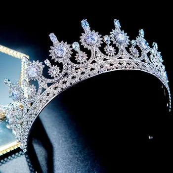 GETNOIVAS Trendy Bride Wedding Tiara Headdress Gorgeous Zircon Rhinestone Crown Party Pageant Women Hair Jewelry Headpeice LB
GETNOIVAS Trendy Bride Wedding Tiara Headdress Gorgeous Zircon Rhinestone Crown Party Pageant Women Hair Jewelry Headpeice LB