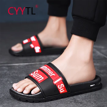 CYYTL Men's and Women's Slides Casual Sandal Comfort Slippers Indoor Home Sandals Soft Men Shoes Letter Printed Beach Water Haus 
CYYTL Men's and Women's Slides Casual Sandal Comfort Slippers Indoor Home Sandals Soft Men Shoes Letter Printed Beach Water Haus