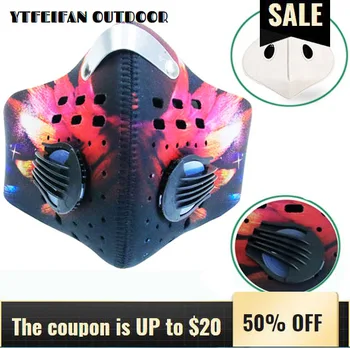 Cycling Sports Activated Carbon FaceMask Anti Pollution Dust Smog PM2.5 Bike 2 Valves 2 Filters for Running Bicycle Face Cover
Cycling Sports Activated Carbon FaceMask Anti Pollution Dust Smog PM2.5 Bike 2 Valves 2 Filters for Running Bicycle Face Cover