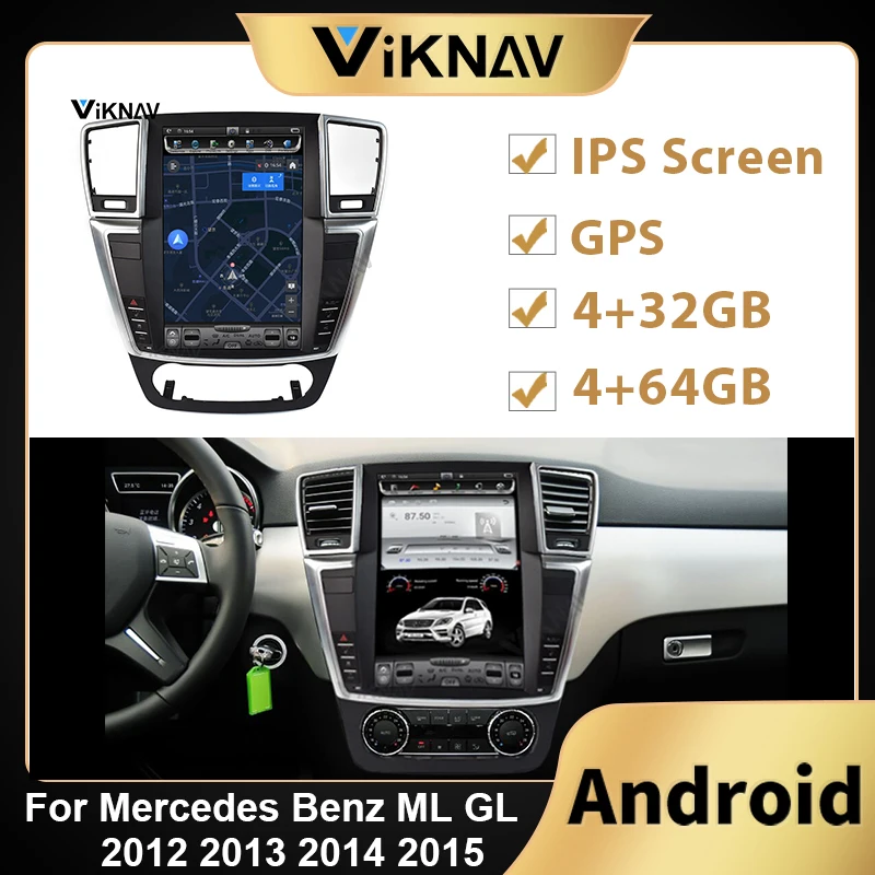 Android Vertical Screen Car Radio for Mercedes Benz ML GL 2012 2013 2014 2015 Stereo Multimedia player GPS Navigation Head Unit
Android Vertical Screen Car Radio for Mercedes Benz ML GL 2012 2013 2014 2015 Stereo Multimedia player GPS Navigation Head Unit