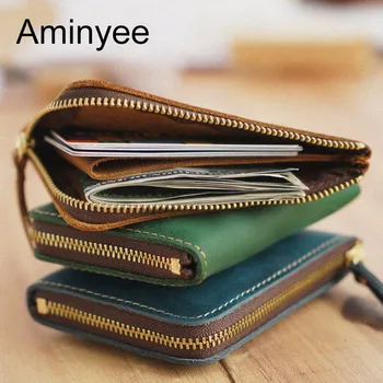 Aminyee Cow Leather Wallet Genuine High Quality Card Holder Genuine Leather Luxury Design Card Holder for Men Wallet Money Case
Aminyee Cow Leather Wallet Genuine High Quality Card Holder Genuine Leather Luxury Design Card Holder for Men Wallet Money Case
