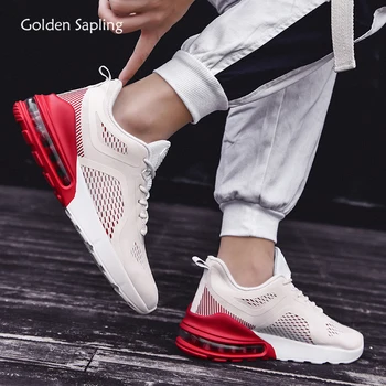 Golden Sapling Breathable Knit Sport Shoes Men Air Cushioning Soft Running Shoes Man Trainer White Mesh Trail Run Men's Sneakers
Golden Sapling Breathable Knit Sport Shoes Men Air Cushioning Soft Running Shoes Man Trainer White Mesh Trail Run Men's Sneakers