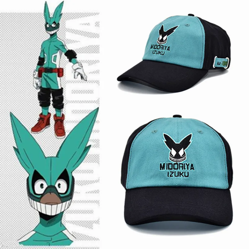 Аниме My Hero academic Deku Midoriya Izuku маскарадная шляпа демонстрационные парусиновые шляпы