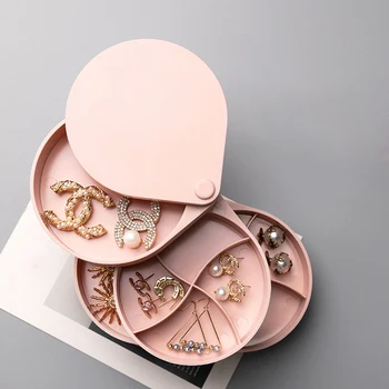 Creative Rotating Jewelry Storage Box Multi-Layer Display Storage Box Home Dresser Cosmetic Storage Box
Creative Rotating Jewelry Storage Box Multi-Layer Display Storage Box Home Dresser Cosmetic Storage Box