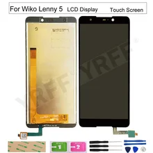 Lenny – 5 écrans LCD de réparation, pour Wiko Lenny 5 W _ k400, écran tactile, numériseur, panneau de verre, assemblage de capteur=