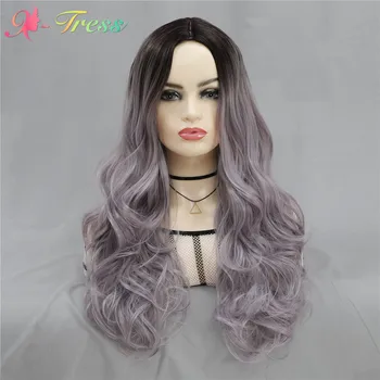 X-TRESS Purple Colored Long Body Wave Wigs For Black Women Machine Made Synthetic 24inch Wigs Heat Resisant Cosplay Wigs
X-TRESS Purple Colored Long Body Wave Wigs For Black Women Machine Made Synthetic 24inch Wigs Heat Resisant Cosplay Wigs