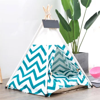 Pets Teepee Dogs Cats Rabbits Bed Cotton Canvas Portable Striped Pet Tents Houses with Cushions P666
Pets Teepee Dogs Cats Rabbits Bed Cotton Canvas Portable Striped Pet Tents Houses with Cushions P666