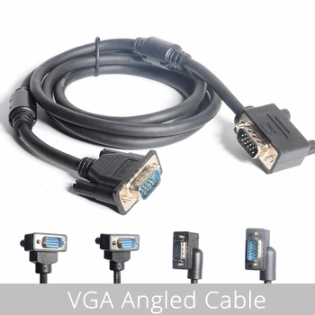90° VGA Monitor Right & Left & Up & Down Angle Male to Straight Male Adapter Cable ,Gooseneck Type Angled VGA Monitor Cable
90° VGA Monitor Right & Left & Up & Down Angle Male to Straight Male Adapter Cable ,Gooseneck Type Angled VGA Monitor Cable