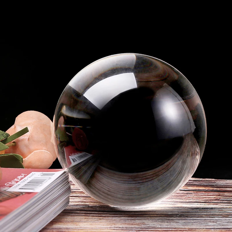 

60/100 мм фотография хрустальный шар орнамент FengShui Глобус гадания кварц волшебное стекло искусственная сфера шар Хрустальный