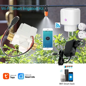 Wifi Smart Control Garden Irrigation System Drip irrigation Garden Watering Timer Automatic EU US Sockets Home Timer Autoplay
Wifi Smart Control Garden Irrigation System Drip irrigation Garden Watering Timer Automatic EU US Sockets Home Timer Autoplay
