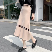 Autumn Winter Long Skirt for Woman Casual slim Knitted Fashion skirt High waist female knitting Skirts 2020 HOT
Autumn Winter Long Skirt for Woman Casual slim Knitted Fashion skirt High waist female knitting Skirts 2020 HOT