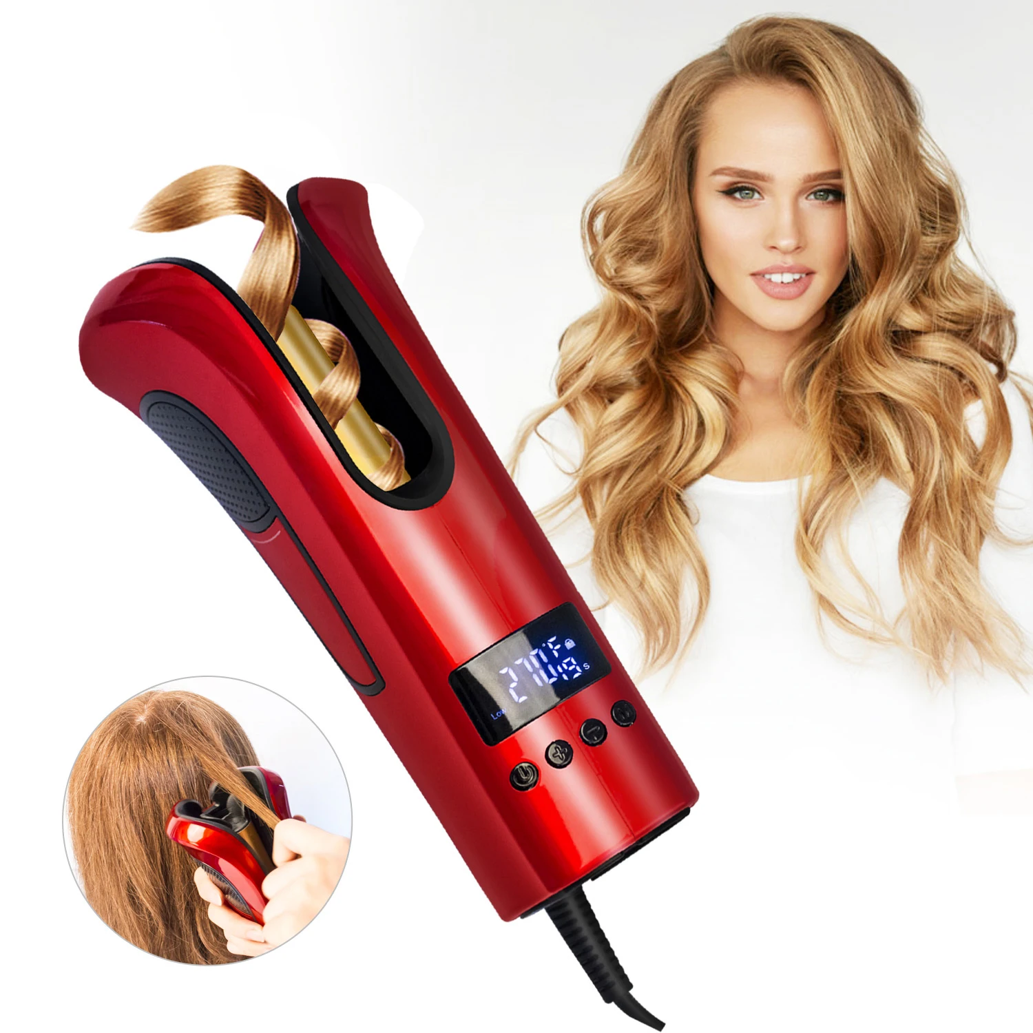 LCD Screen Automatic Hair Curler Heating Ceramic Wave Hair Styling Tools Hair Care Curl Magic Curling Iron Hair Styler Tool
LCD Screen Automatic Hair Curler Heating Ceramic Wave Hair Styling Tools Hair Care Curl Magic Curling Iron Hair Styler Tool