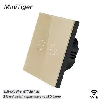Esooli EU/UK WIFI Smart 1 Gang Touch Switch APP Wireless Remote Light Wall Touch Switch Work With Alexa / Google Home
Esooli EU/UK WIFI Smart 1 Gang Touch Switch APP Wireless Remote Light Wall Touch Switch Work With Alexa / Google Home