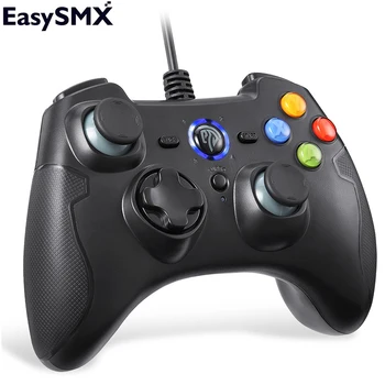 EasySMX ESM-9100 Wired Gamepad Dual Shock PC Controller Joysticks For PC PS3 Android Smart Phone Android TV Box Gamepad (Black)
EasySMX ESM-9100 Wired Gamepad Dual Shock PC Controller Joysticks For PC PS3 Android Smart Phone Android TV Box Gamepad (Black)