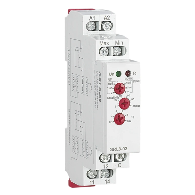 GRL8 Water Level Controller Liquid Relay 10A AC DC 24V 220V Wide Range Voltage Water Pump Relay
GRL8 Water Level Controller Liquid Relay 10A AC DC 24V 220V Wide Range Voltage Water Pump Relay