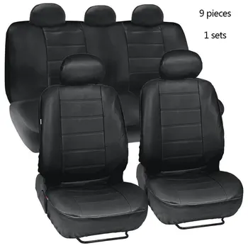 4pcs/9pcs Black Leatherette Car Seat Covers Front Rear Full Set Side Airbag & Armrest Compatible Synthetic Leather Auto
4pcs/9pcs Black Leatherette Car Seat Covers Front Rear Full Set Side Airbag & Armrest Compatible Synthetic Leather Auto